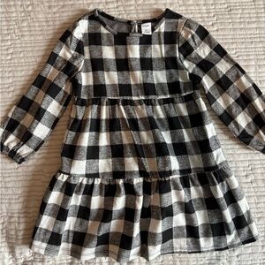 Old Navy Black and White Checkered Kids Dress
